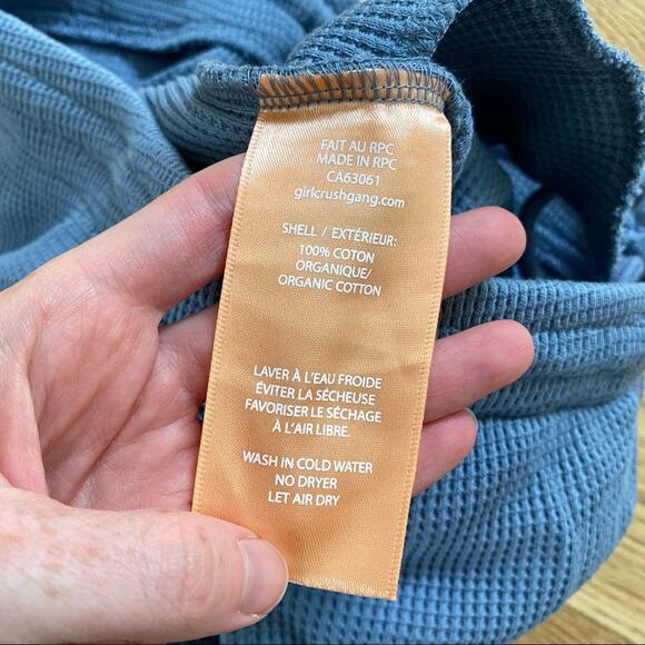 Girl Crush - Waffle Cargo Jogger in Blue - Picture 7 of 8